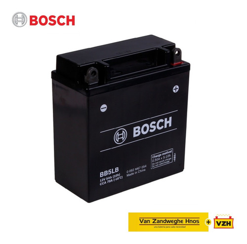 Imagen 1 de 1 de Batería Bosch Gel Moto 12n5-3b = Yb5l-b Gixxer Ybr 125 Vzh