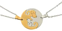 Comprar Collar Yin Yang Perros Parejas Amigos 2 En 1 Acero