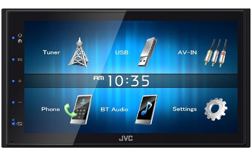 Radio Para Carro Jvc Kw-m24bt Bluetooth Usb 6.8 Pulgadas