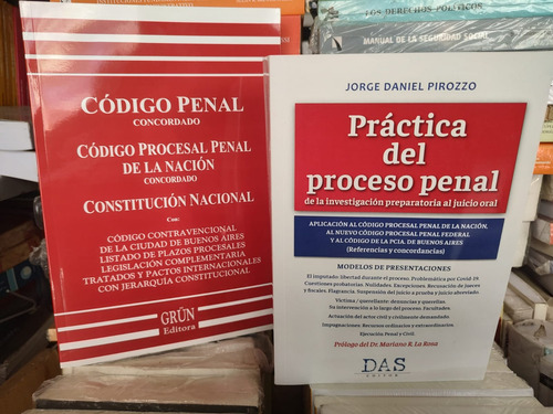 Combo Práctica Penal + Código Penal De Grun (procesal Penal Y Constitución), De Pirozzo. Editorial Das - Grun, Edición Ultima En Español, 2024
