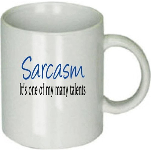 Sarcasm En Un Solo De Mi Muchos Talentos Taza De Café 
