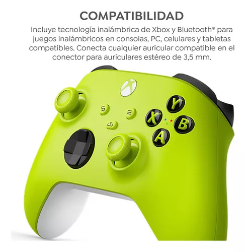 Control Xbox Wireless Electric Volt Color Verde