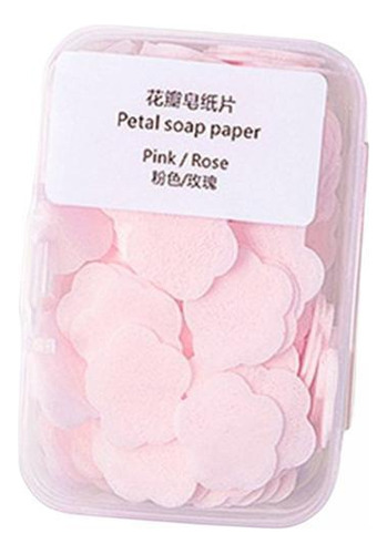 5 Hojas De Jabón Papel Higiénico Hojas De Rosa Rosa