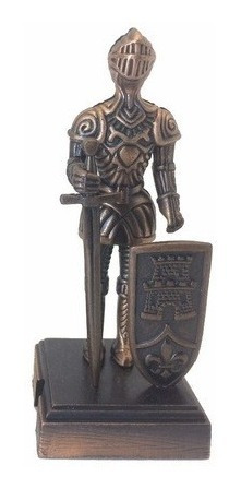 Miniatura De Metal Apontador De Lápis Armadura Medieval 9789