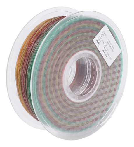 Filamento Para Impresora 3d De 1,75 Mm, Multicolor, Silk Pla