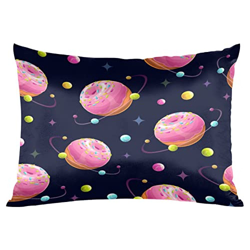 Funda De Satén Almohada Forma De Rosquilla   Y Piel. F...