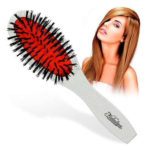 Escova Deslumbrante Com Design Clássico Ideal Para Megahair