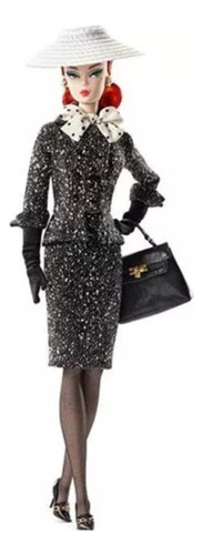 Barbie Silkstone Black And White Tweed Suit (Usado)