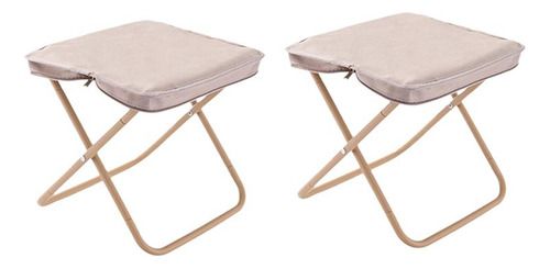 Taburete De Acampada Pequeño, Silla Plegable, Reposapiés,