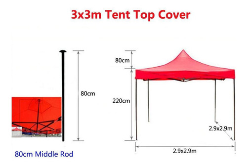 Cubierta De Tiendas De Impermeable Con Azul 1.9x1.9m