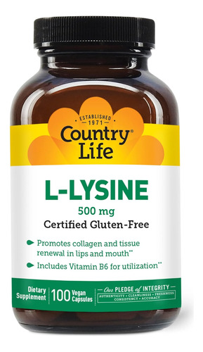 Suplemento Country Life L-lisina 5 - Unidad a $1269