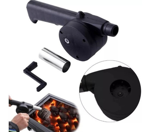 Soplador Avivador De Fuego Manual Asado Parrilla Camping Gyb