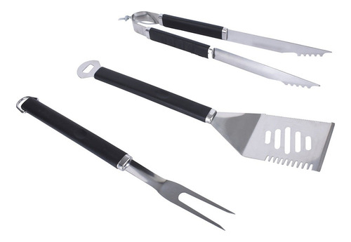 Set 3 Utensilios Acero Inoxidable Para Asador