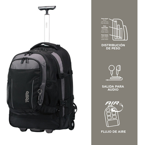 Morral Con Ruedas Totto Boroz