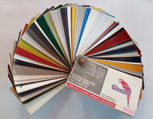 Muestrario Colores Pintura Automotriz Glasurit Hasta 2003 (Usado)