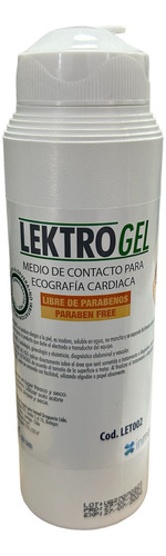 Gel Ecografia Cardiaca 250 Ml. Lektrogel. Libre De Parabeno