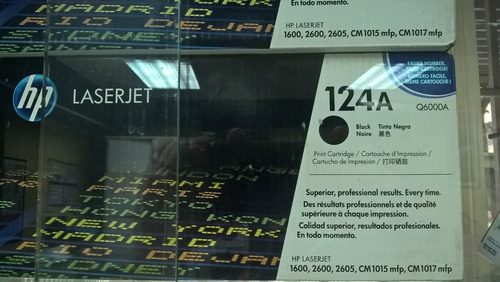 Toner Hp 124a Q6000a Negro Original S/ Tienda Fisica