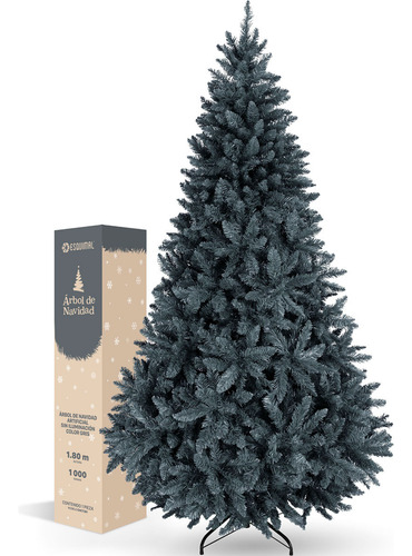 Árbol Navidad Pino Navideño 1.8m 1000 Ramas - Esquimal Color Gris
