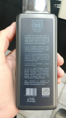 Shampoo Anti Caspa Barba Macho