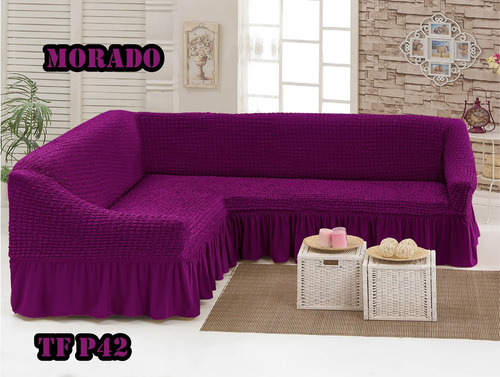 Funda Cubre Sofa Sillon Cuadrille Tipo L