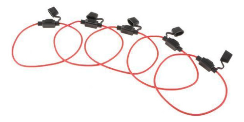 2x 5pcs Inline Blade Holder W / 16awg Cable For Boat Truck