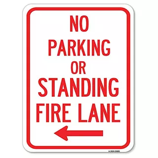 No Parking Or Standing, Lane (with Left Arrow) | 18 X ...