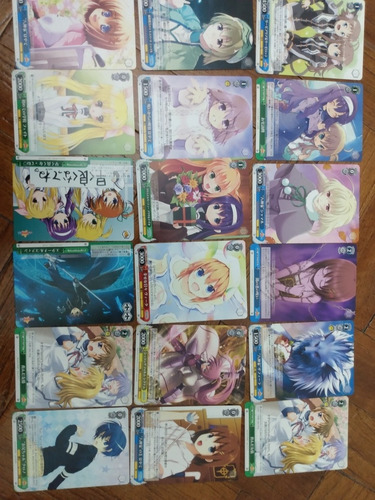 Cartas Mahou Shoujo Lyrical Nanoha Anime Importadas Japonés