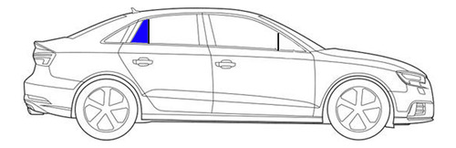 Vidrio Aleta Dodge Charger 2011- 4p Verde Td