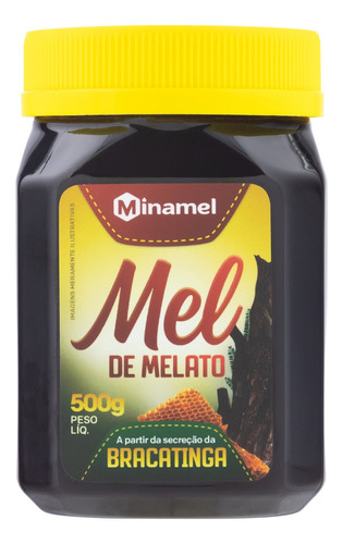 Mel líquido Minamel Melato da Bracatinga en pote sem glúten 500 g 