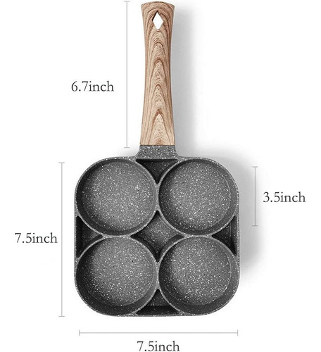 Nonstick Aluminum Skillet For Induction - 4 Cup Egg Cooker