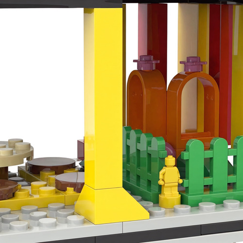 Juego De Bloques De Construcción Para Restaurante, Conjunto