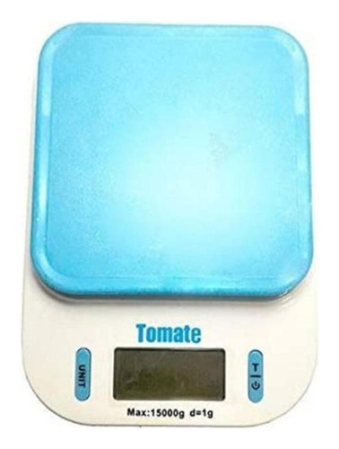 Balança De Cozinha Digital Tomate Sf-440 Pesa Até 15kg Azul