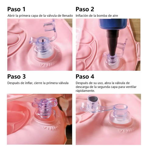 Kit 5 Lavapelo Inflable Portátil Lavabo Plegable Con Ducha