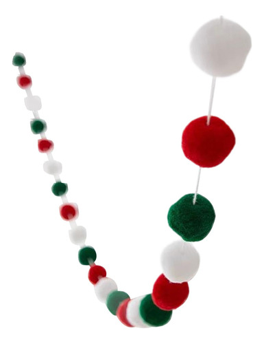 Banderín Navideño Para Tirar De , Bolas Pequeñas