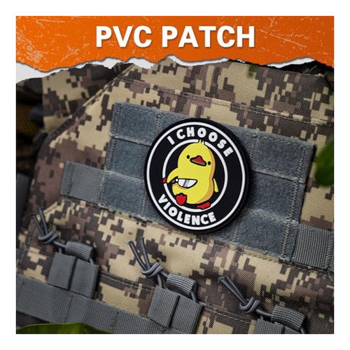 Backtime I Choose Violence Morale Patch Pvc, Parche Táctico