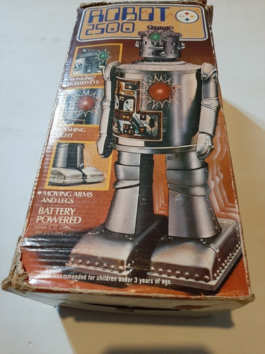 Robot 2500 Con Caja Funcionando Años 70s