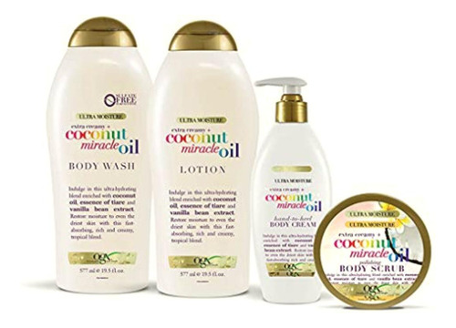 Ogx, Jabón Corporal, Extra Creamy + Coconut Miracle Oil