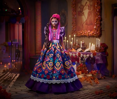 Muñeca Barbie Dia De Muertos, Catrina De Colección Mattel
