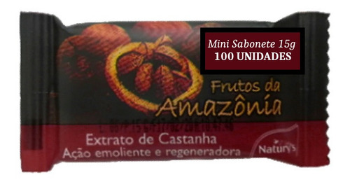 100 Mini Sabonete Castanha Do Pará 15g Pousada Hotel Motel