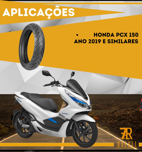 Par Pneu Pcx 150 Ano 2019 100/80-14 + 120/70-14 Sem Câmara