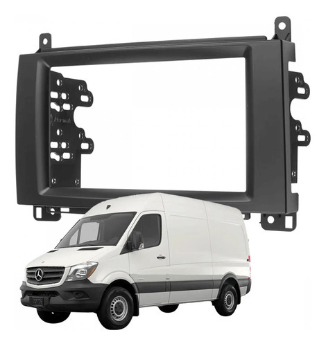 Estrutura adaptadora de tela Mercedes Benz Sprinter Double DIN