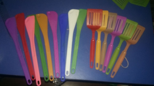 Imagen 3 de 4 de Espátula Ranurada Y Cuchara Gourmet Tnr Difusor