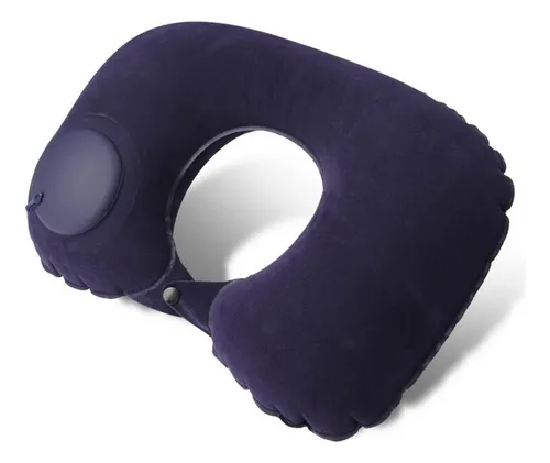 Almohada Inflable De Viaje Automatica Cuello Cojin Cervical