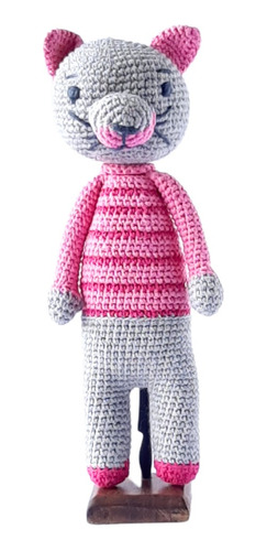 Peluche Gatita Amigurumi Tejido Crochet/agujas Ingeniosas