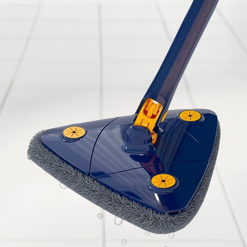 Esfregão Triangular Microfibra Limpeza De Azulejos E Vidros