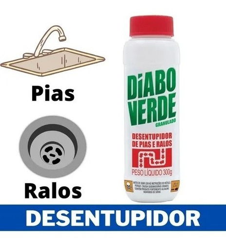 Kit 6 Diabo Verde Granulado 300g