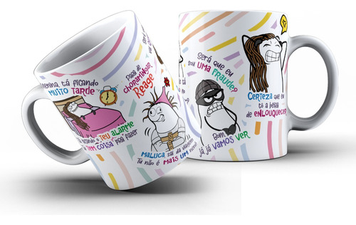 Arte Caneca Menina Tá Fincando Muito Tarde... Luisa Sonsa Me
