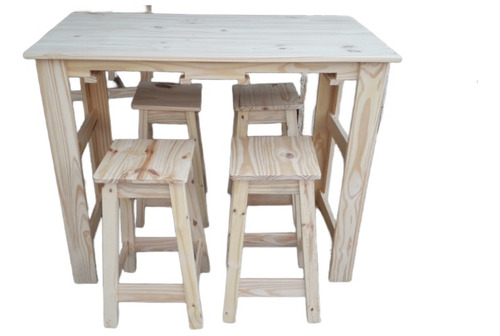 Desayunador Isla, Con Guias, 1.00x70, Hogar, Cocina, En Pino
