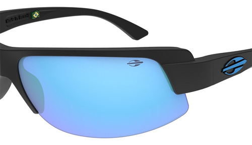 Óculos De Sol Mormaii Gamboa Air 4 Preto Fosco Unissex M0136 Cor da armação Azul Cor da lente Azul