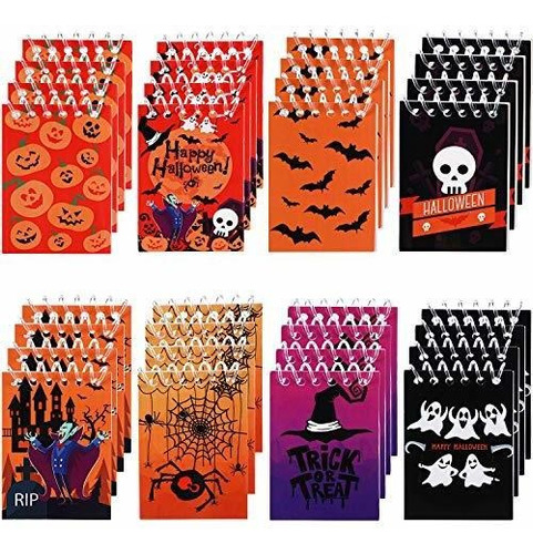Bloc De Notas De Halloween, 48 Unidades, Cuadernos En Espira